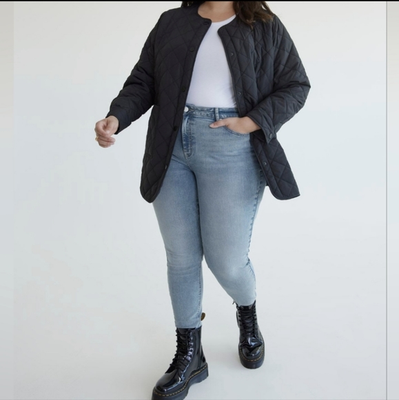 Addition Elle Light Wash Skinny Jeans High Waisted Rise Denim Stretchy Plus 20 - Picture 5 of 5